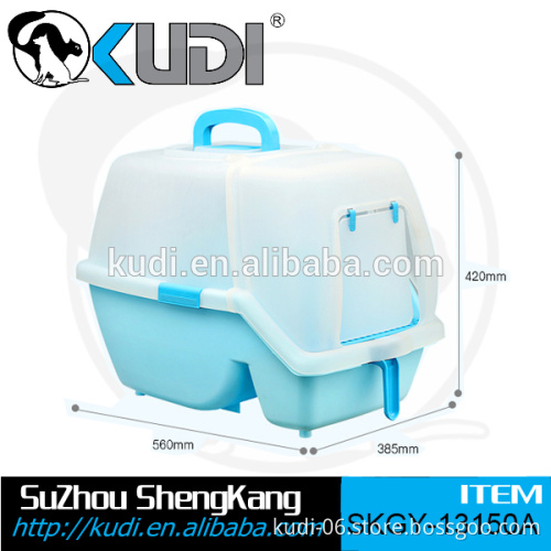 Customized portable closed pet litter box